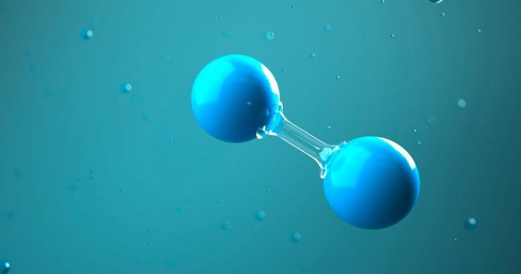 green hydrogen molecule